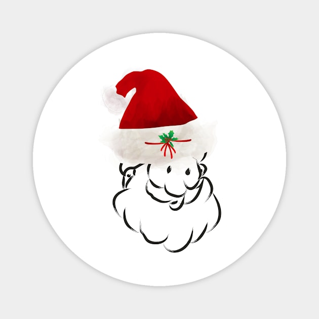 Santa Claus Magnet by Salma Ismail